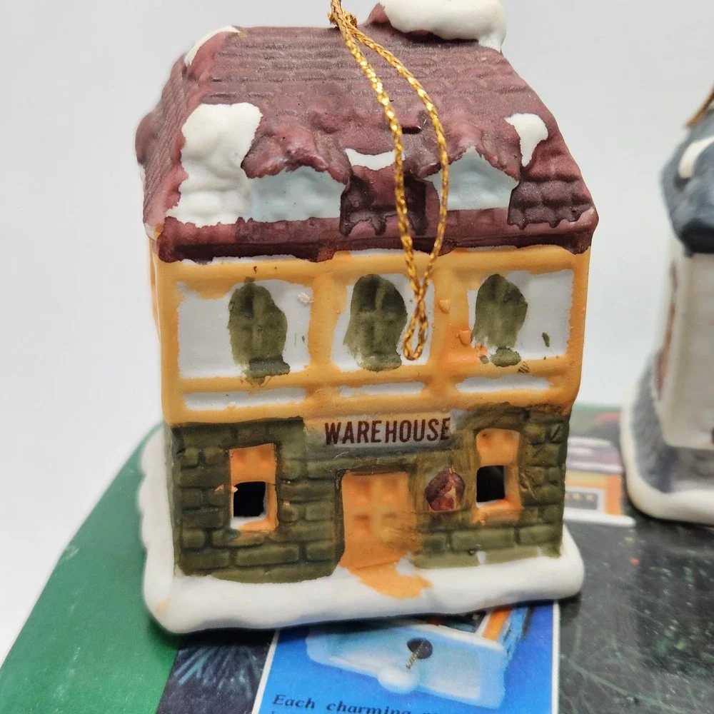 DICKENS VILLAGE‎ BELL Christmas Ornament LIGHT Covers Porcelain Holiday Decor